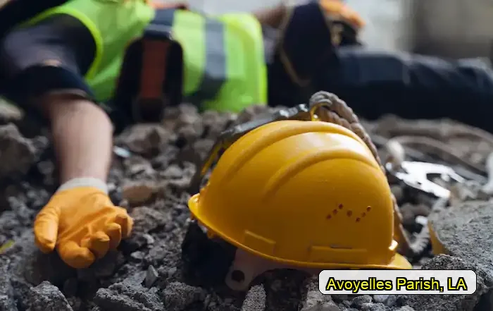 Work injury attorney graphic for Avoyelles Parish, Texas near Bordelonville